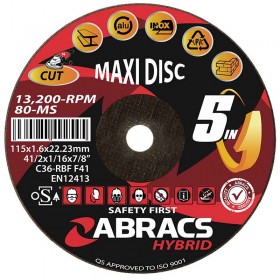 ABRACS Hybrid 5 in 1 Grinding Discs Box of 25 HV11516FM